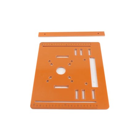 Skjæremaskin Base Plate Sirkelsag Guide Bunnplate Bordinnleggsplate for Trebearbeidingsprosjekter 28x25cm