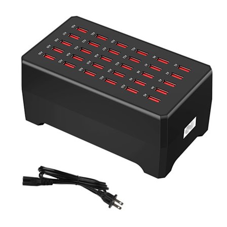 150W USB-latausasema 30-porttinen usean portin yleiskäyttöinen pöytä-USB-laturi puhelimille, tableteille, virtalähdesovitin