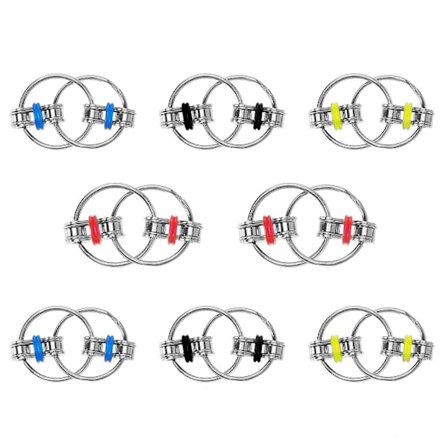 8 kpl Lelut Puristava Lelu Creative Lelut Metallilelut Käytännölliset lelut Dekompressiolelu Avaimenperät pojille