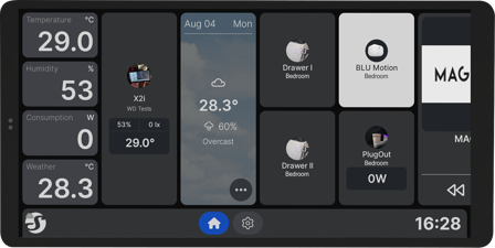 Shelly · Unterputz · Wall Display X2i Black · WLAN · schwarz