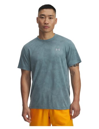 Under Armour Ua Launch Camo Ss - Grey - M