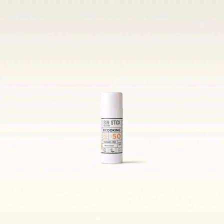 Ecooking Solstift SPF 50 - Beskyttelse mod UVA- og UVB-stråler, Vandafvisende, Med E-vitamin og Blødgørende Olie