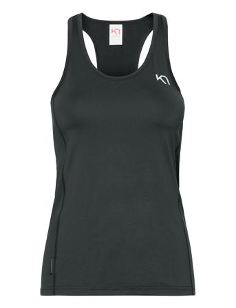 Nora Singlet Top Ærmeløs Top Sort Kari Traa