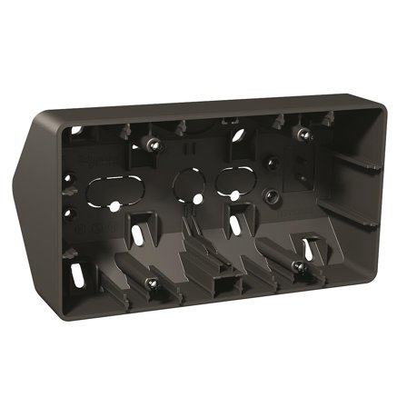 Schneider Electric Exxact Hjørneboks 2-roms, IP21, Strømbrytere & vegguttak