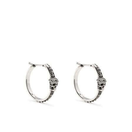 Alexander McQueen Earrings Grå, Dame Øreringe, Størrelse: ONE Size