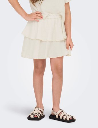 Kids Only Kogthyra Life Layered Skirt Wvn - Cream - 128