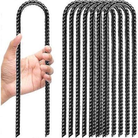 8 kpl maakiinnikkeitä, trampoliini, maakiinnikkeet (ruosteenkestävät), maakiinnikkeet, telttakiilat, 30 cm pitkät, 5 cm leveät, telttakiilat, 