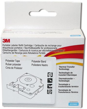 DYMO 83259465 Merketeip med hvit teipfarge, 6 mm bred, Elfordeling & strømforsyning