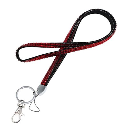 Bling Crystal-lanyard Rhinestone ID-lanyard RØD