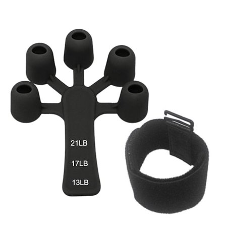 Fingergrepp Fingerstyrka 13-17-21LB SVART 13-17-21LB