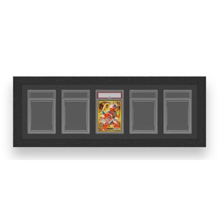 Keräilytarvike - AVIZAR - PSA Esittelykehys - 5 Paikkaa - Musta - Sisätila