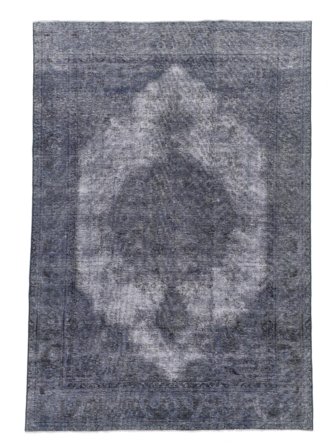 Håndknyttet Persisk Colored Vintage Teppe 201X302 Svart/Mørk Grå