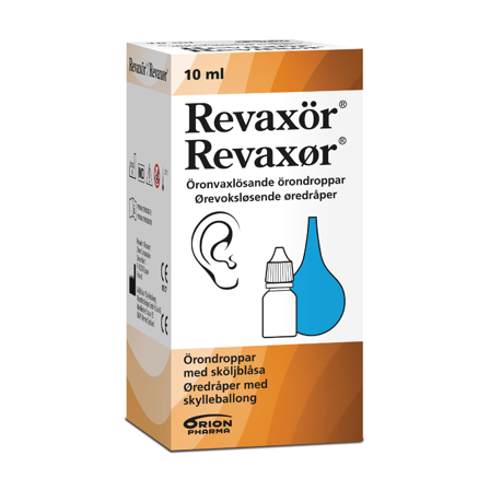 Revaxør Øredråper med skylleballong, 10 ml