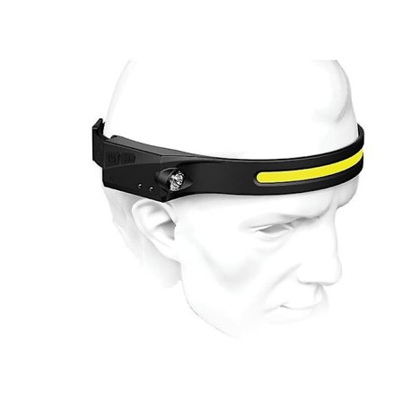 Otsalamppu, USB ladattava Cob Xpe induktio vedenpitävä LED otsalamppu, 2kpl LED otsavalaisin 5 valaistuskuviota juoksuun, kalastukseen, retkeilyyn, 