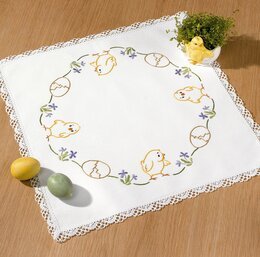 Broderipakke Duk Påskeegg og kyllinger - Västgöta Broderi