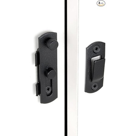 Aitatapsalvat, 2,75” x 2,02” mattamusta ruostumaton teräs aittan