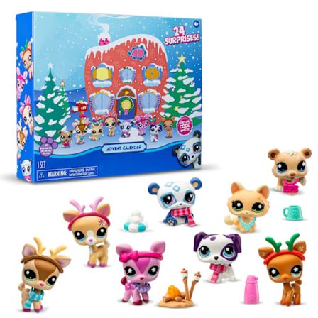 Littlest Pet Shop Joulukalenteri 2024 tytöille ja pojille 4-vuotiaille ja sitä vanhemmille