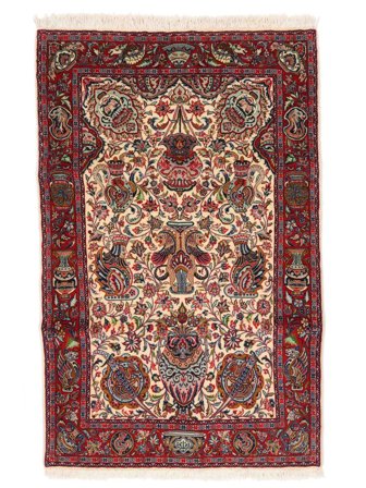 Medallion Small Sarouk Rug 104X161 Wool