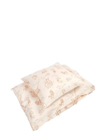 Filibabba Baby Bed Linen Gots (70X100 Cm) - Dreamy Adventurers - Cream - ONE SIZE