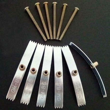 10x Vægreparationsskruer i stål til fastgørelse af stikkontakter