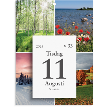 Veggkalender Årstidene 2025