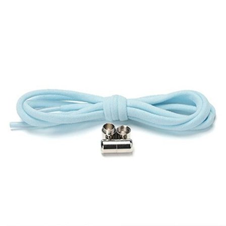 Elastiska Sneakers skosnören Metal Lock Lazy Laces for Kids and Ad Blue