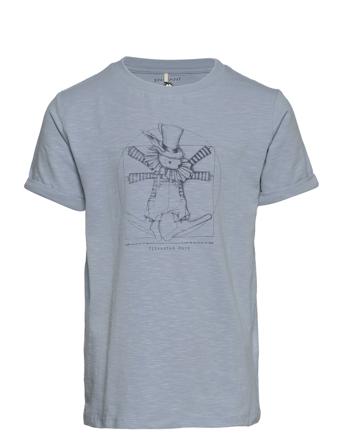 T-Shirt Ss Slub Blue En Fant