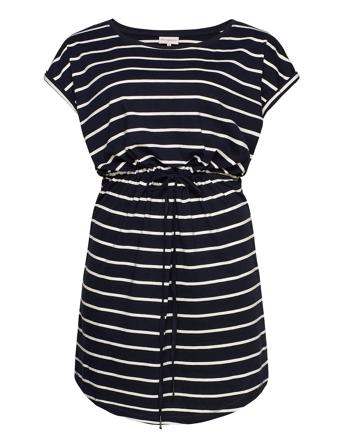 Carapril Ss Knee Dress Stripe Jrs Noos Blue ONLY Carmakoma