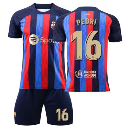 Barcelona fotbollströja set 22-23 säsong - Nr 16 PEDRI#M No.16 PEDRI #M