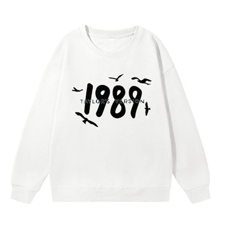 Taylor Swift sanger Taylor Swift 2D fløjlsprintet dame sweatshirt med rund hals