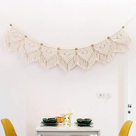 Spetsvävd väggbonad Boho Chic Boho Hem Geometrisk Konstdekor
