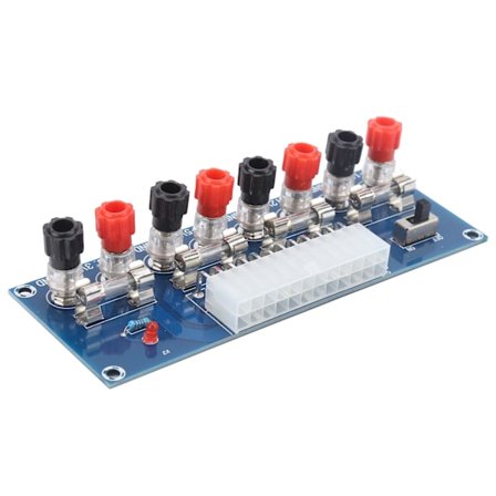 2 kpl ATX-virtalähdekortti 24-nastainen tietokoneen rungon virtalähteen irrotusmoduuliadapteri XHM229