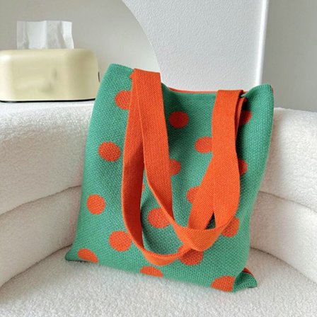 Strik Håndtaske Knot Håndledstaske GRØN