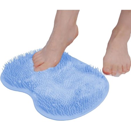 Suihkun jalka- ja selkäpesin imukupeilla, seinään kiinnitettävä selkäpesin