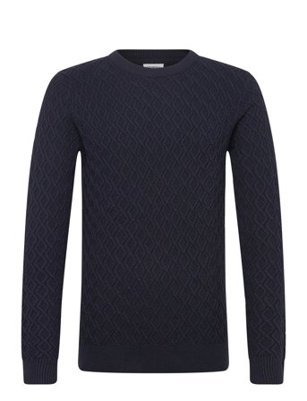 Lindbergh | Recycle Structure Knit O-Neckrecycle Structure Knit O-Neck | XXXL
