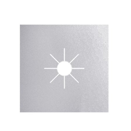 Gjenbrukbar gasskomfyr toppbrenner beskytter foring deksel for rengjøring