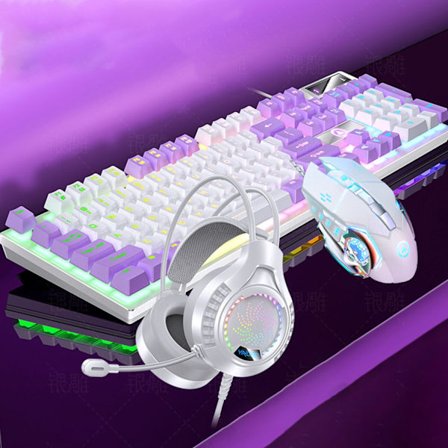 USB-mekanisk känsla lysande trådbundet tangentbord