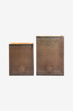 Halvor Bakke - Verona Wall Lantern 2-pk - Grå - Lysestager & lanterner - Fra Homeroom