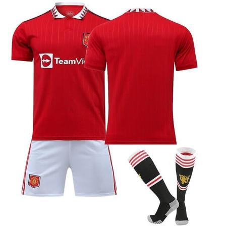 22/23 Ny Manchester United Fodboldtrøje Fodboldtrøje RASHFORD 10 Børn 26(140-150) Unummereret XXXL