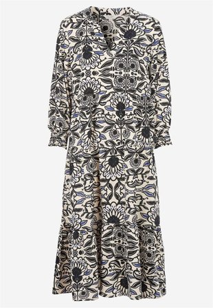 Cellbes of Sweden - Kjole med volanger i blå / mønstret for damer i størrelse 46/48