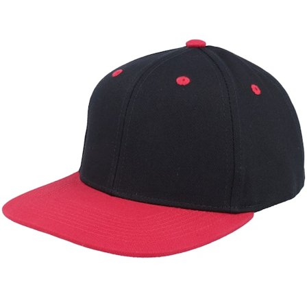 Equip - Musta snapback Lippis - Kids Black/Red Brim Snapback @ Hatstore
