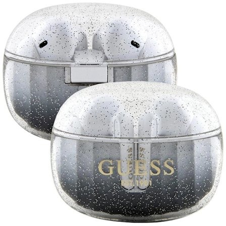 Guess Glitter Gradient TWS Bluetooth-hodetelefoner med Dock - Svart