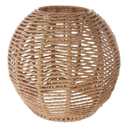 Hjemmebelysning Rattan Lampeskjerm Håndlaget Vevd Lysekrone Retro Lampeskjerm Hjemmeopphold Lampeskjerm Dekor