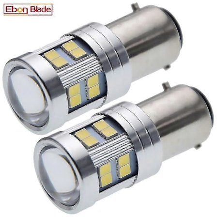 Par BAX15D LED Pære 2835 24SMD Hvidt Lys Til Moto Motorcykel Scooter ATV UTV Forlygte Bil Auto Baglygte 6V 12V.