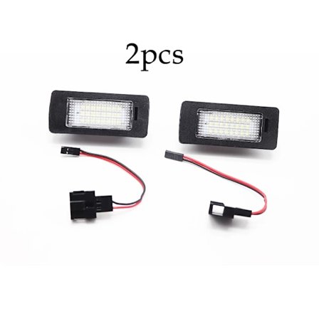 2x Canbus LED Nummerpladelys Pære til Audi A1 A4 B8 4D 5D A5 S5 2D 5D A6 S6 til VW Golf Passat LED Nummerpladelampe HVID