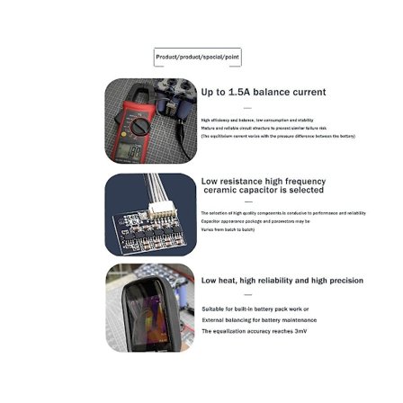 5s 1.5a 0.03v Højpræcisions Lifepo4 Ternær - Batteripakke Høj Strøm Aktiv Udligning Energi