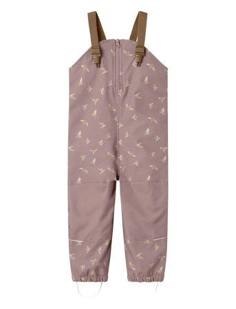 name it Nmfalfa08 Softshell Bib Pant Aop Fo - Pink - 98