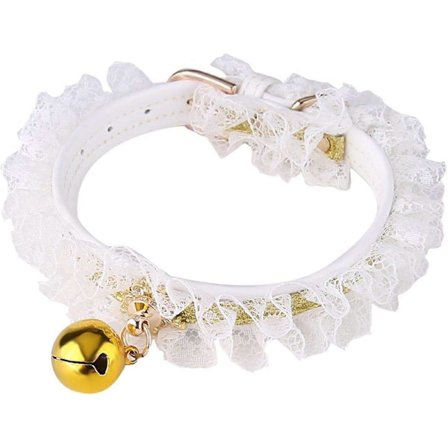 Halsbånd til kæledyr, juleblonde, sødt kattehalsbånd, blødt læder, justerbart halsbånd til killing, hundehvalp, kæledyrsartikler (LGL)