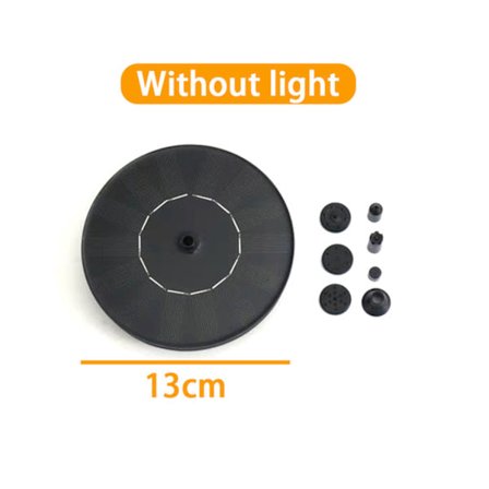 Automatisk solvatten fontän utomhus fåglar bad flytande fontän pump