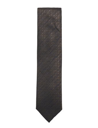 Structured Linen Blend Tie 7 Cmstructured Linen Blend Tie 7 Cm Grey Lindbergh Black